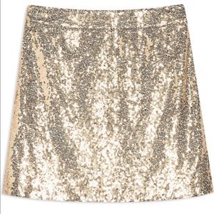 Top shop sequin mini skirt